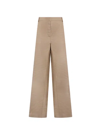 Philosophy Di Lorenzo Serafini Wide-leg Wool Trousers In Brown