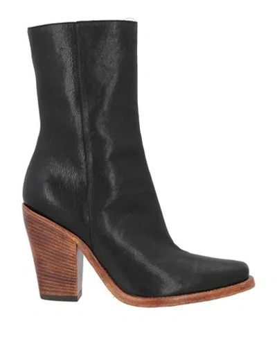 Philosophy Di Lorenzo Serafini Woman Ankle Boots Black Size 10 Leather