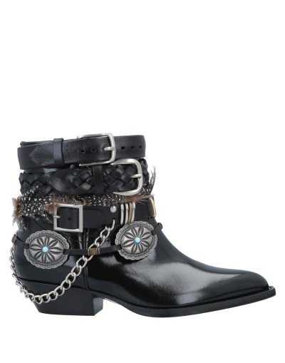 Philosophy Di Lorenzo Serafini Woman Ankle Boots Black Size 8 Soft Leather