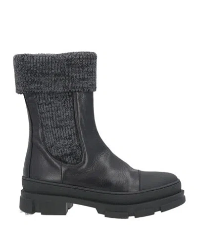 Philosophy Di Lorenzo Serafini Woman Ankle Boots Black Size 11 Soft Leather