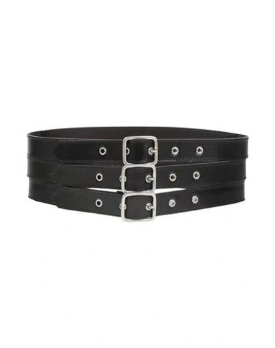 Philosophy Di Lorenzo Serafini Woman Belt Black Size 8 Leather