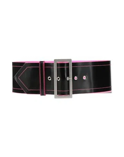 Philosophy Di Lorenzo Serafini Woman Belt Black Size 6 Leather