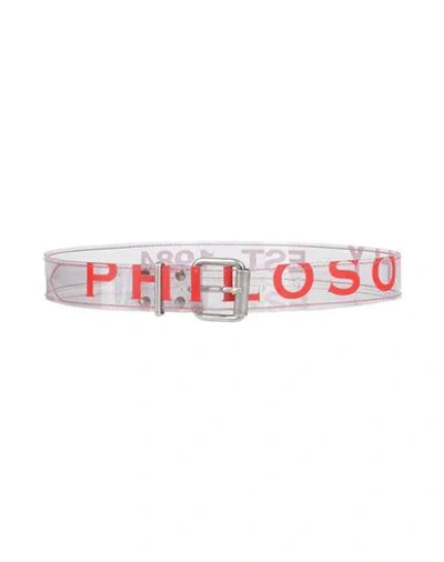 Philosophy Di Lorenzo Serafini Woman Belt Red Size 8 Plastic In Red
