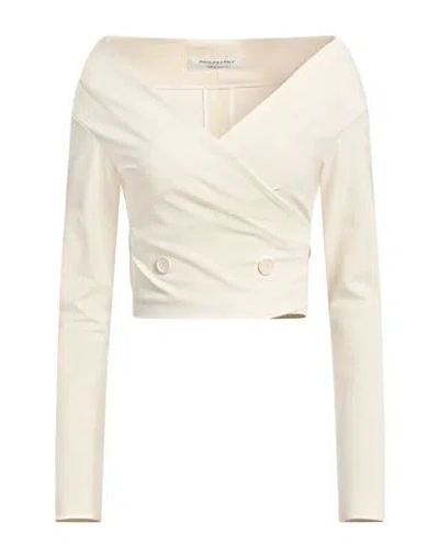Philosophy Di Lorenzo Serafini Woman Blazer Beige Size 2 Cotton, Elastane