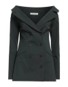 Philosophy Di Lorenzo Serafini Woman Blazer Charcoal Size 6 Cotton, Elastane In Grey