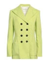 Philosophy Di Lorenzo Serafini Woman Blazer Lime Green Size 12 Wool, Elastane