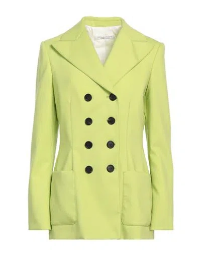 Philosophy Di Lorenzo Serafini Woman Blazer Lime Green Size 12 Wool, Elastane