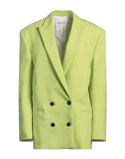 Philosophy Di Lorenzo Serafini Woman Blazer Lime Green Size 6 Viscose, Cotton