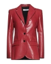 Philosophy Di Lorenzo Serafini Woman Blazer Red Size 6 Polyurethane, Polyester