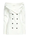 Philosophy Di Lorenzo Serafini Woman Blazer White Size 6 Cotton, Elastane