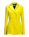 Philosophy Di Lorenzo Serafini Woman Blazer Yellow Size 8 Polyester, Elastane, Viscose, Cotton