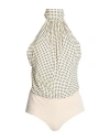 Philosophy Di Lorenzo Serafini Woman Bodysuit Beige Size 6 Viscose, Polyamide In Beige