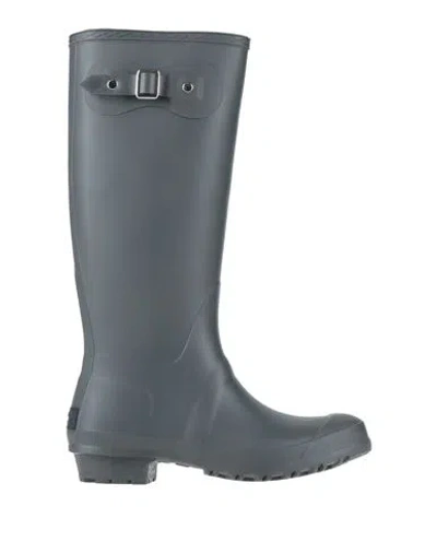 Philosophy Di Lorenzo Serafini Woman Boot Grey Size 8 Rubber In Black