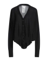 Philosophy Di Lorenzo Serafini Woman Cardigan Black Size 6 Virgin Wool, Silk, Polyamide, Elastane In Black