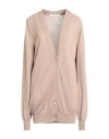 Philosophy Di Lorenzo Serafini Woman Cardigan Camel Size 4 Virgin Wool, Silk In Neutral