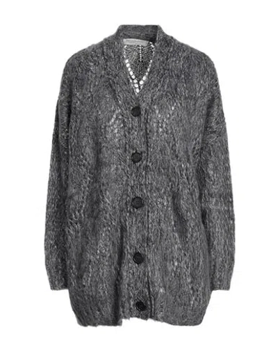 Philosophy Di Lorenzo Serafini Woman Cardigan Grey Size 0 Polyamide, Mohair Wool, Wool