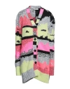 Philosophy Di Lorenzo Serafini Woman Cardigan Grey Size 6 Polyamide, Cotton, Mohair Wool, Wool In Grey
