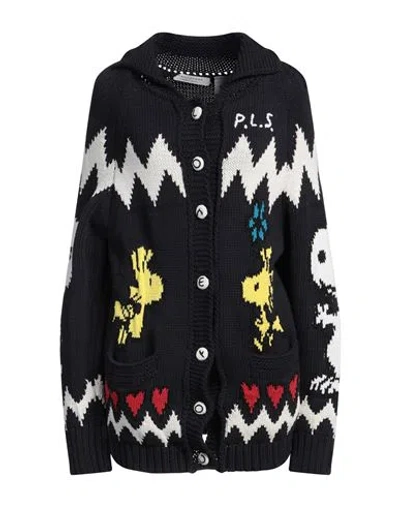 Philosophy Di Lorenzo Serafini Woman Cardigan Midnight Blue Size 4 Cotton, Polyamide