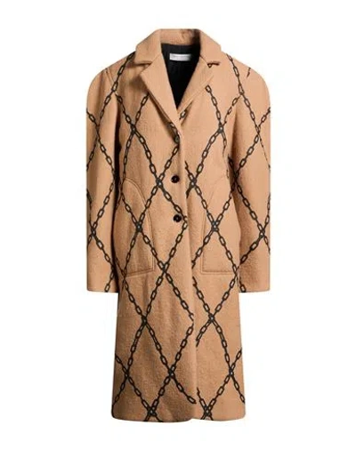 Philosophy Di Lorenzo Serafini Woman Coat Camel Size S Virgin Wool In Neutral