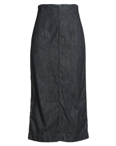 Philosophy Di Lorenzo Serafini Woman Denim Skirt Blue Size 4 Cotton In Black