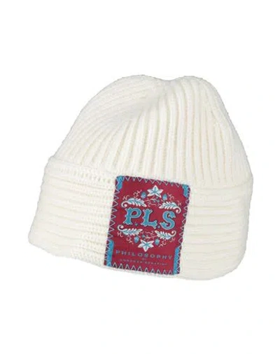 Philosophy Di Lorenzo Serafini Woman Hat Ivory Size M Virgin Wool In White