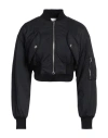 Philosophy Di Lorenzo Serafini Cropped Padded Bomber Jacket In Black