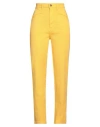 Philosophy Di Lorenzo Serafini Woman Jeans Apricot Size 4 Cotton, Elastane In Orange