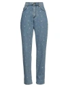 Philosophy Di Lorenzo Serafini Woman Jeans Blue Size 8 Cotton In Blue
