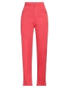 Philosophy Di Lorenzo Serafini Woman Jeans Red Size 4 Cotton, Elastane