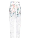 Philosophy Di Lorenzo Serafini Woman Denim Pants White Size 8 Cotton In White