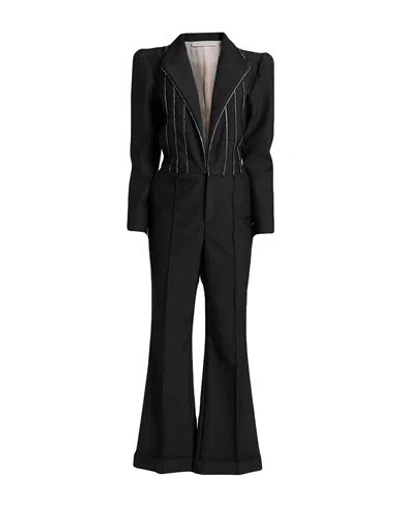 Philosophy Di Lorenzo Serafini Woman Jumpsuit Black Size 4 Virgin Wool, Polyester
