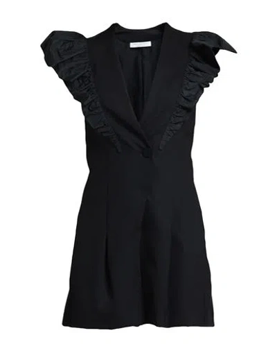 Philosophy Di Lorenzo Serafini Woman Jumpsuit Black Size 8 Wool, Elastane, Polyester