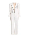 Philosophy Di Lorenzo Serafini Woman Jumpsuit White Size 8 Virgin Wool, Polyester