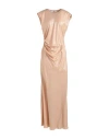 Philosophy Di Lorenzo Serafini Woman Maxi Dress Beige Size 10 Polyester In Beige