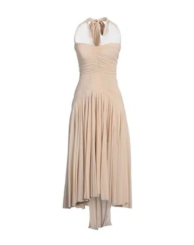 Philosophy Di Lorenzo Serafini Woman Maxi Dress Beige Size 4 Polyamide