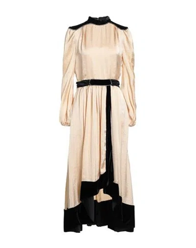 Philosophy Di Lorenzo Serafini Woman Maxi Dress Beige Size 4 Polyester, Viscose, Silk In Pink