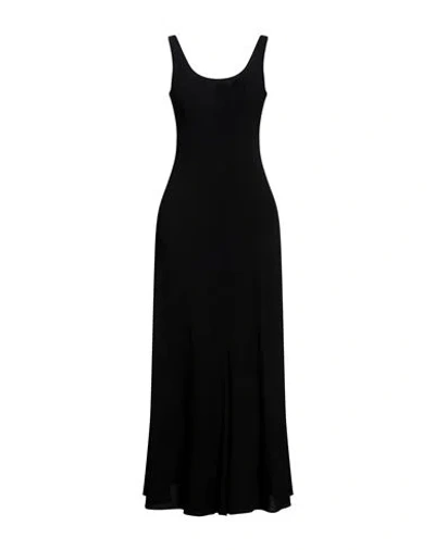 Philosophy Di Lorenzo Serafini Woman Maxi Dress Black Size 4 Viscose, Elastane
