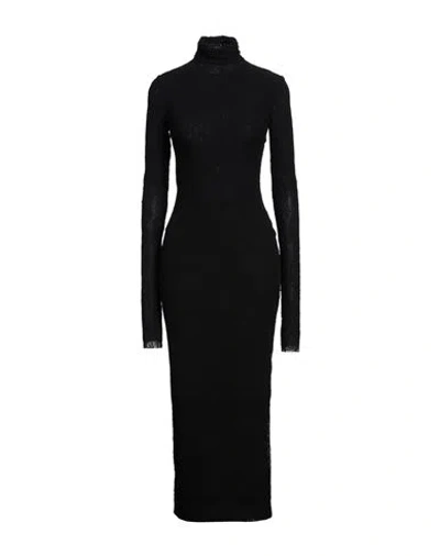 Philosophy Di Lorenzo Serafini Woman Maxi Dress Black Size 4 Polyamide, Elastane