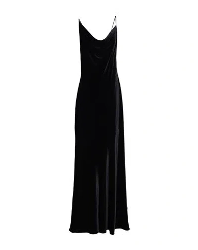 PHILOSOPHY DI LORENZO SERAFINI PHILOSOPHY DI LORENZO SERAFINI WOMAN MAXI DRESS BLACK SIZE 8 POLYESTER, ELASTANE