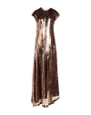 Philosophy Di Lorenzo Serafini Woman Maxi Dress Bronze Size 8 Polyester In Yellow