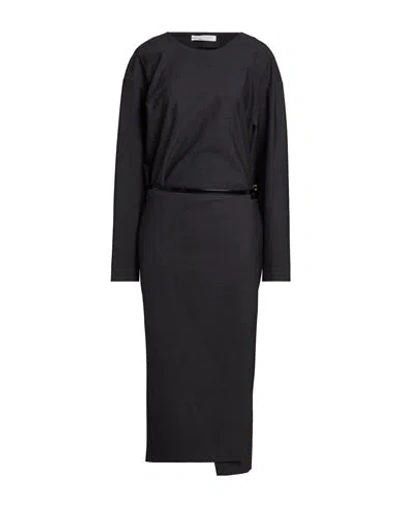 Philosophy Di Lorenzo Serafini Woman Maxi Dress Charcoal Size 4 Polyester, Virgin Wool, Elastane In Gray