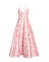 Philosophy Di Lorenzo Serafini Floral Printed Horn-shaped Medium-length Dress In White