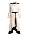 Philosophy Di Lorenzo Serafini Woman Maxi Dress Ivory Size 8 Polyester, Viscose, Silk