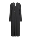 Philosophy Di Lorenzo Serafini Woman Maxi Dress Lead Size 8 Wool, Silk, Cashmere In Blue