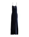 Philosophy Di Lorenzo Serafini Woman Maxi Dress Midnight Blue Size 6 Polyester, Elastane