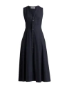 Philosophy Di Lorenzo Serafini Woman Maxi Dress Midnight Blue Size 8 Polyester, Wool, Elastane