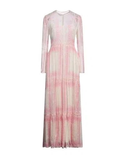 Philosophy Di Lorenzo Serafini Woman Maxi Dress Pink Size 10 Silk