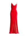 Philosophy Di Lorenzo Serafini Woman Maxi Dress Red Size 6 Polyester, Elastane