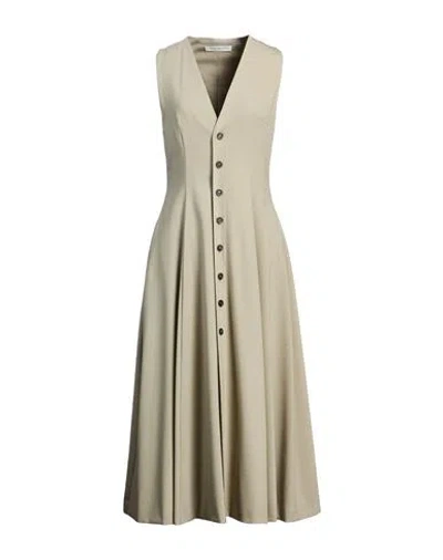 Philosophy Di Lorenzo Serafini Woman Maxi Dress Sage Green Size 8 Polyester, Wool, Elastane