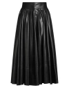 Philosophy Di Lorenzo Serafini Pleated Maxi Skirt With High-quality Polyester Fabric And Design In Black